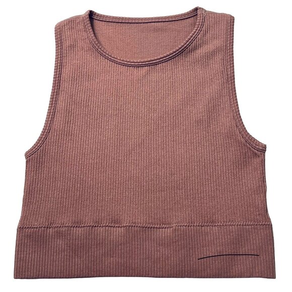 SKIMS Stretch Rib High Neck Bralette NEW Rose Clay XXS/XS - Picture 2 of 11